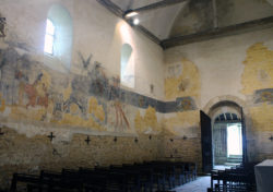 Eglise Chevry - peinture murale chevalier
