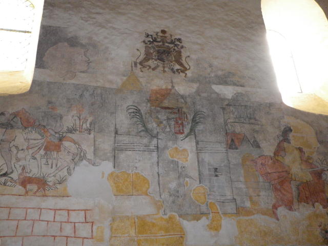 eglise-peinture murale-chateau fort